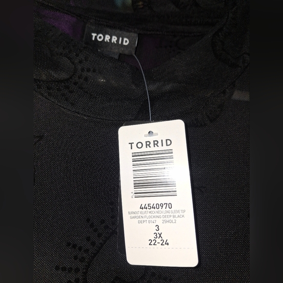 NEW w TAGS! Torrid Snake print mesh top Size 3 - Picture 3 of 3